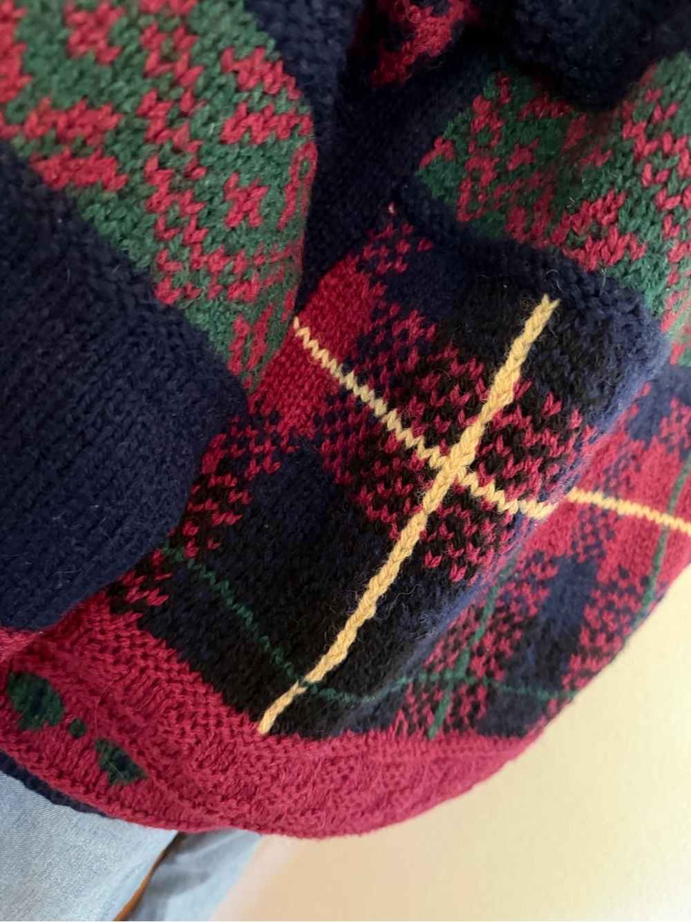 VTG 90s Studio Michelle Stuart Chunky Hand Knit Shetland Wool Oversized Sweater - Picture 6 of 14